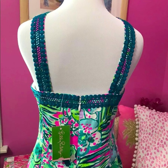 Vena NWT Stretch Shift Dress Early Bloomer Size 4 - Picture 11 of 16